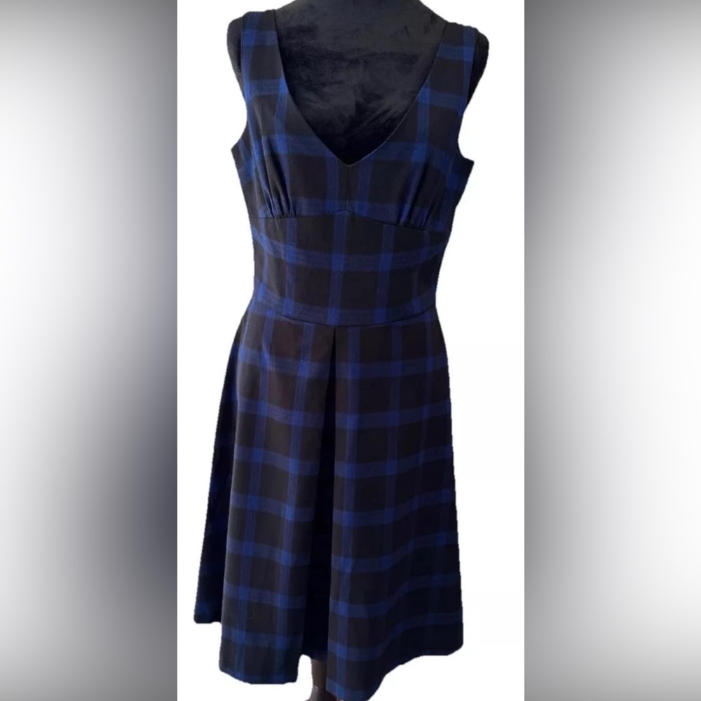 APNY preppy v-neck jumper sleeveless dress Y2K size 10 fully‎ lined zip up